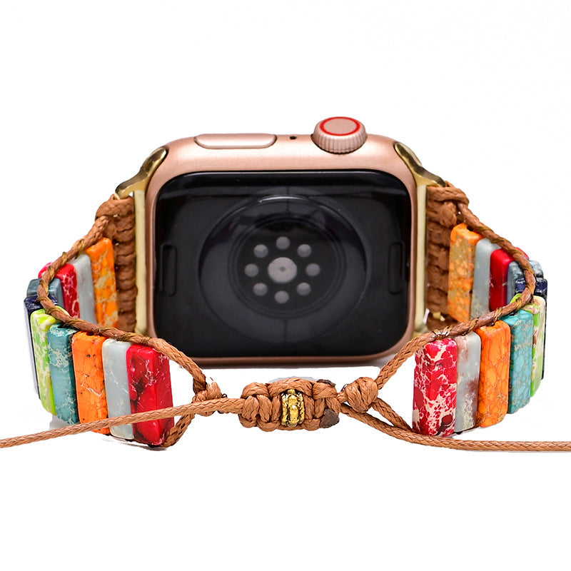 Wholesale Colorful Stone Simple Style Woven Art Watch Strap